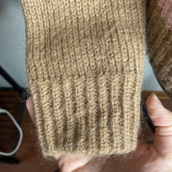 Scotch & Soda OK Bye Selina mohair blend colorblock high neck fuzzy sweater XS - Picture 9 of 16